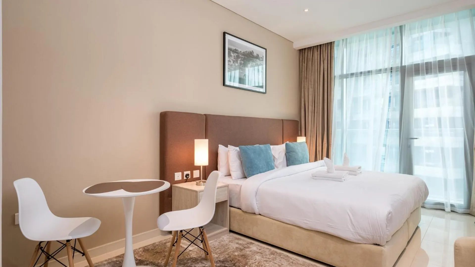 Charming Studio In Seven Palm With Balcony Rooftop Floor Dubai Apartment