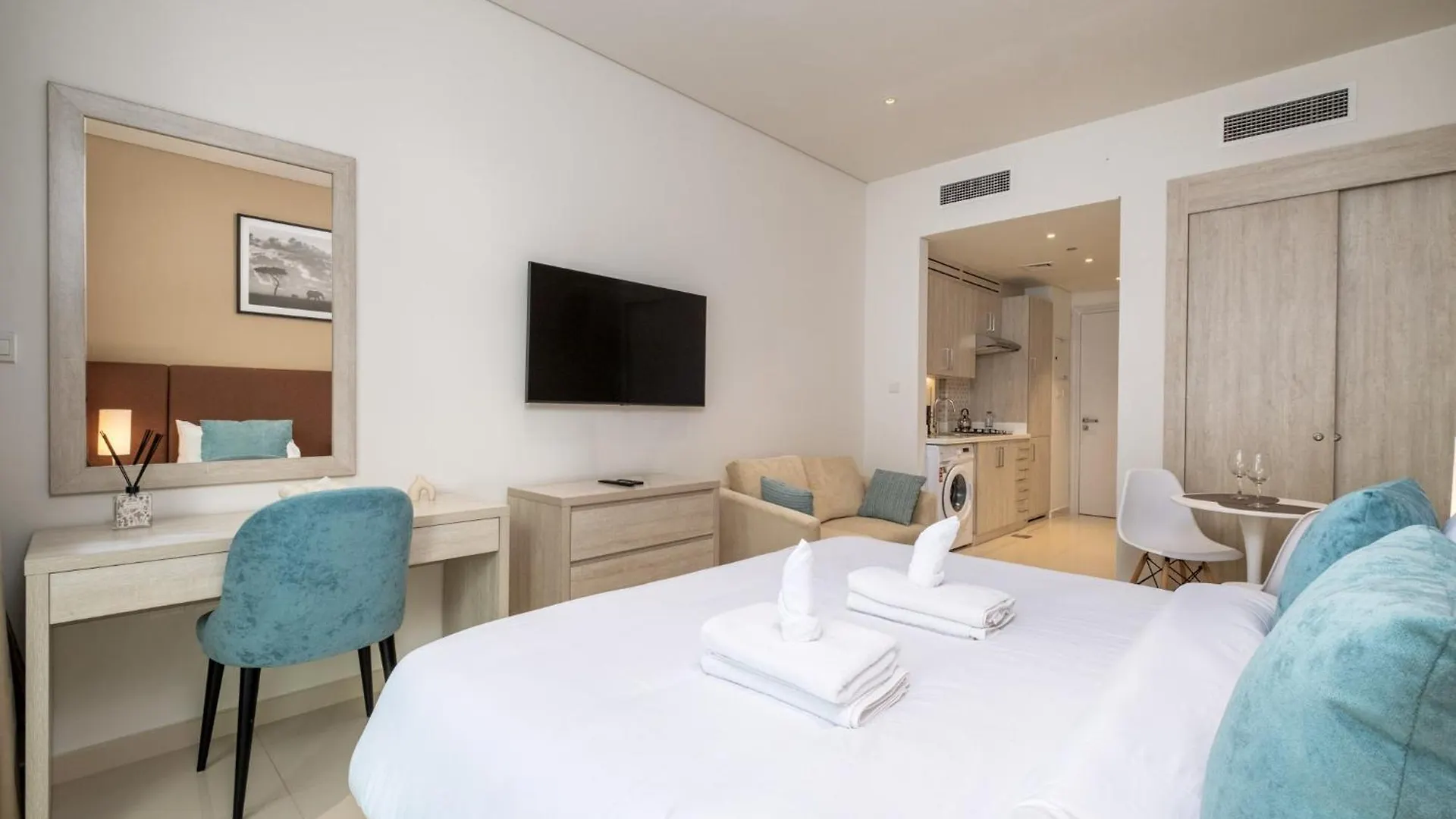 Charming Studio In Seven Palm With Balcony Rooftop Floor Dubai